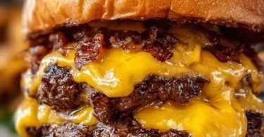 Delicious Crack Burgers served on a bun with toppings
